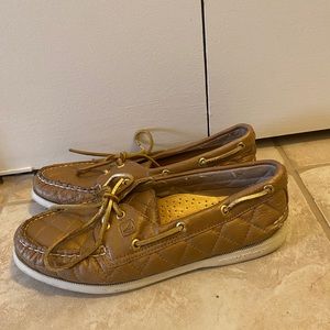 Sperry Top-Sider Gold Leather Boat Shoes
